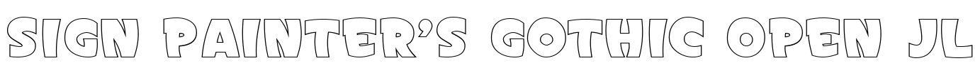 Sign Painter's Gothic Open JL
