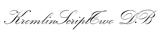 KremlinScriptTwo DB Font Image