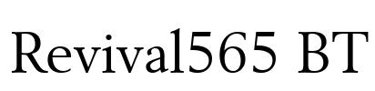 Revival565 BT Font Image