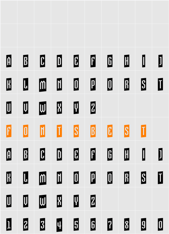 a_VizoraCmUp Character Map