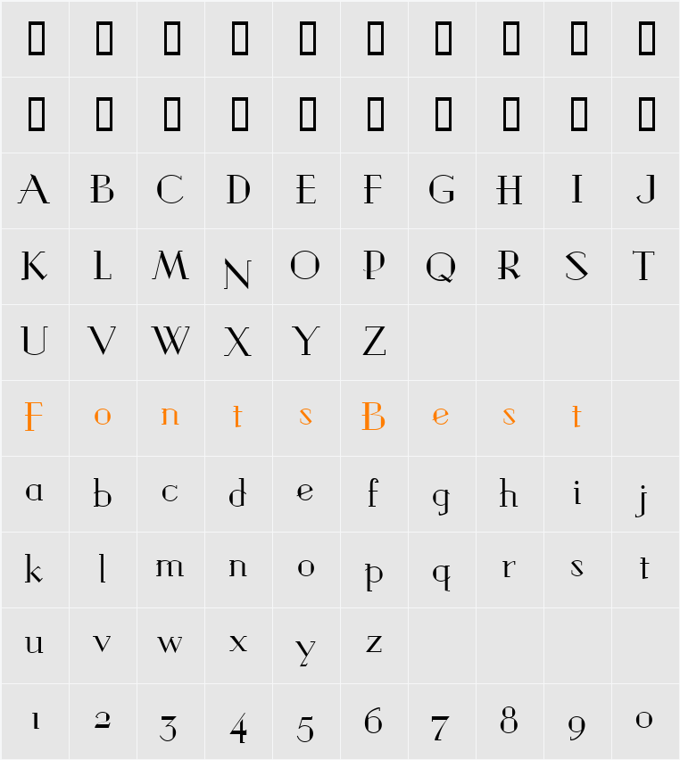 Graybar Book Character Map