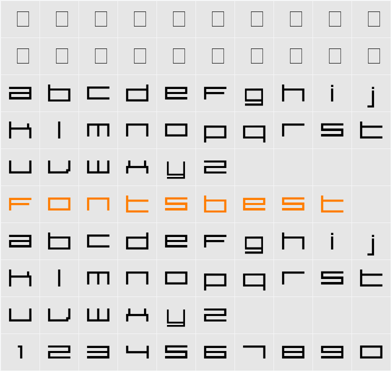 SirClive Character Map
