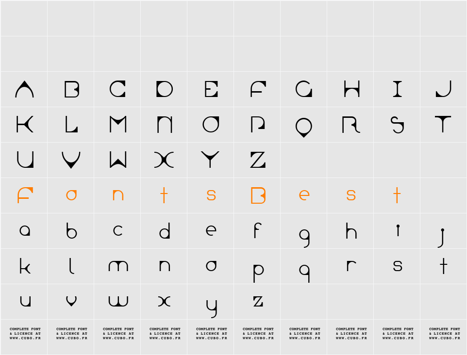 Leonardian Character Map