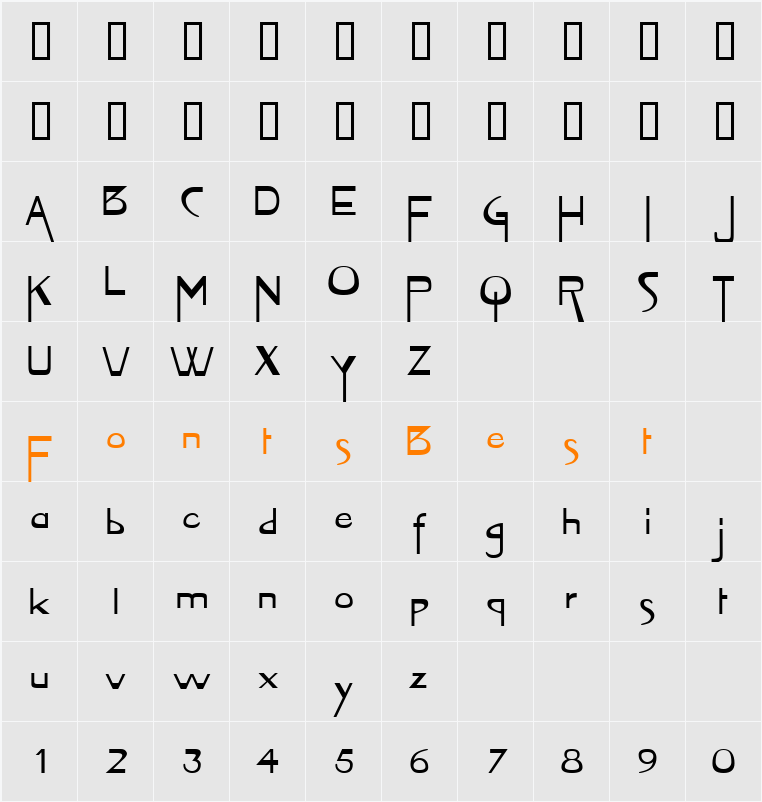 Tablet-Extended Character Map
