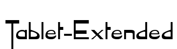 Tablet-Extended Font Image