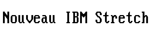 Nouveau IBM Stretch Font Image