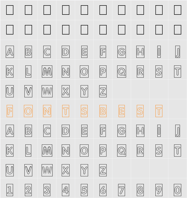 a_FuturaRoundTtlCmOtl Character Map