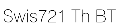 Swis721 Th BT Font Image