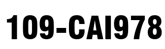 109-CAI978 Font Image