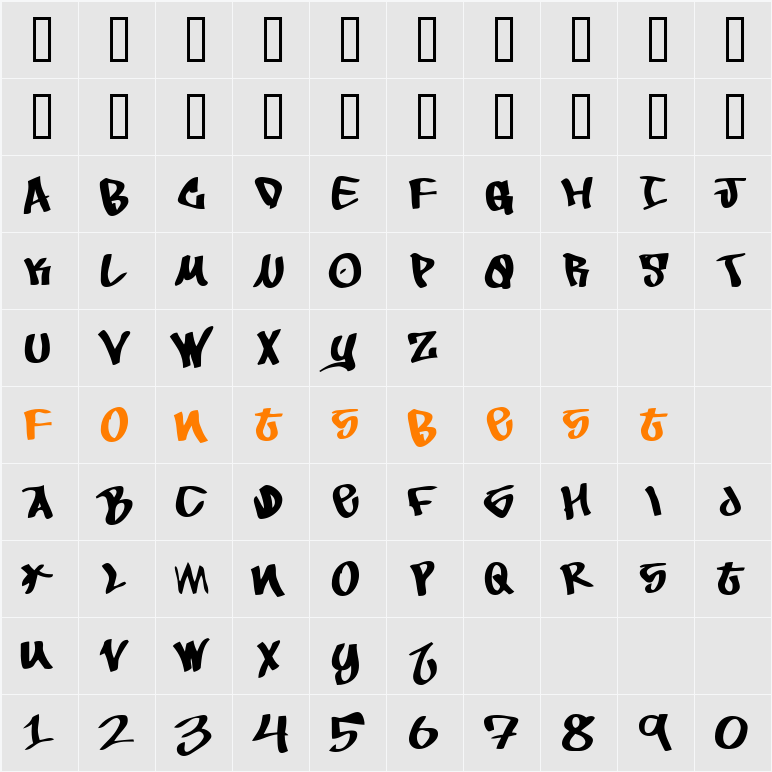 To Be Continued Character Map