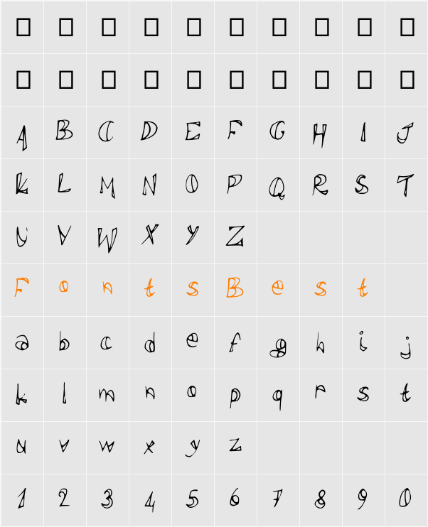 polissepalisse Character Map