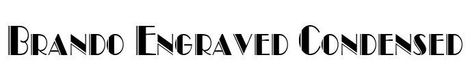 Brando Engraved Condensed