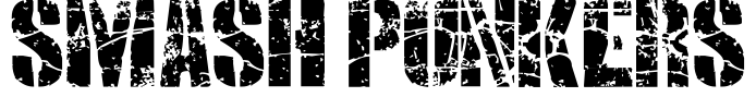 SMASH PUNKERS Font Image