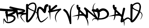 Brock Vandalo Font Image