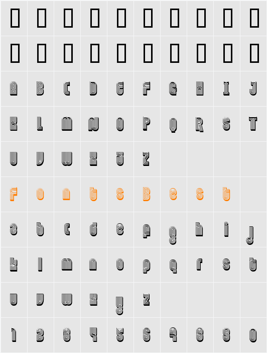 FT Ornamental Character Map