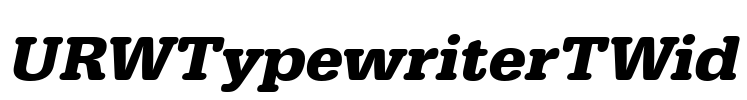 URWTypewriterTWid Font Image