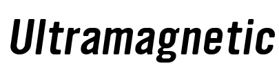 Ultramagnetic Font Image