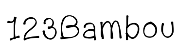 123Bambou Font Image