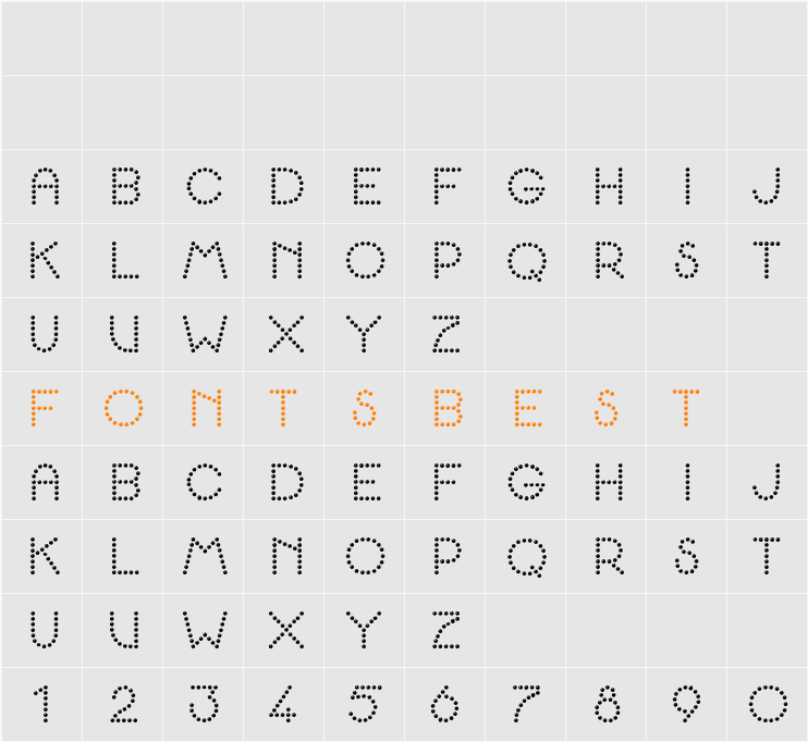 K22 Spotty Face Character Map