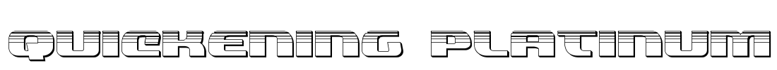 Quickening Platinum Font Image