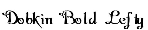 Dobkin Bold Lefty Font Image