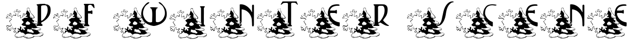 pf_winter_scene Font Image