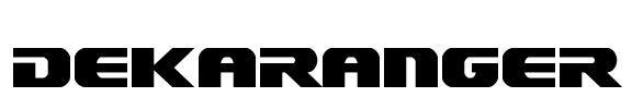 Dekaranger Font Image