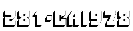 281-CAI978 Font Image
