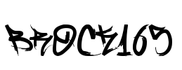Brock165 Font Image