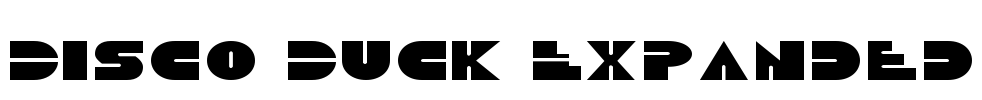 Disco Duck Expanded Font Image