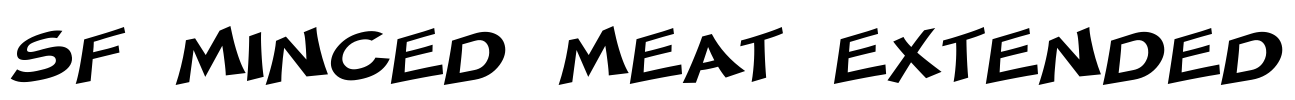SF Minced Meat Extended Font Image