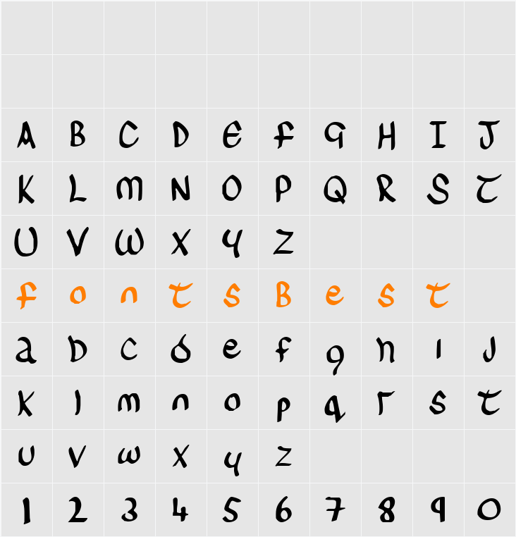 Sinead Character Map