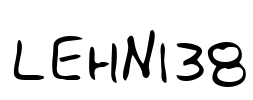 LEHN138 Font Image