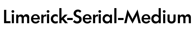 Limerick-Serial-Medium Font Image