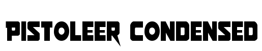 Pistoleer Condensed Font Image