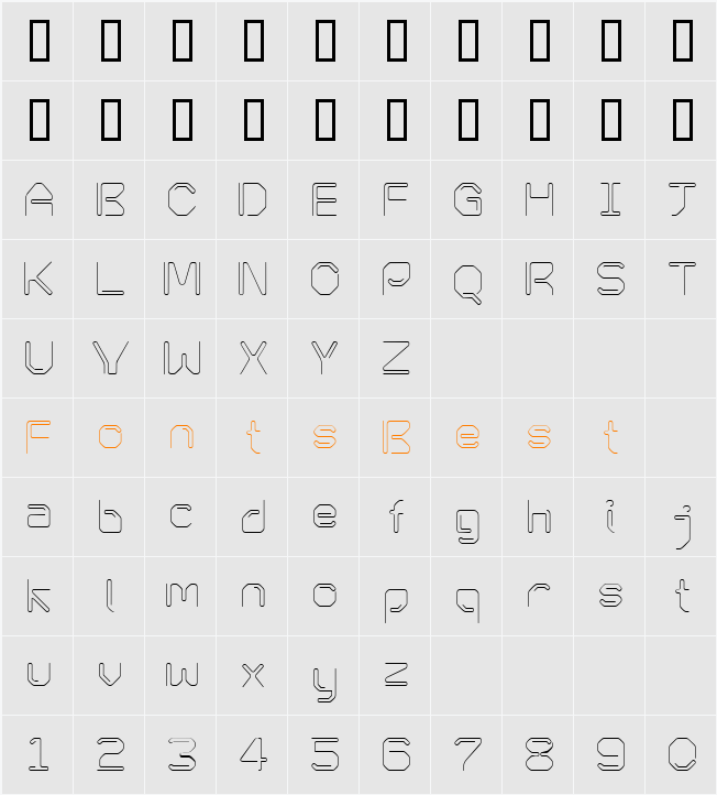 KneeonLight Character Map