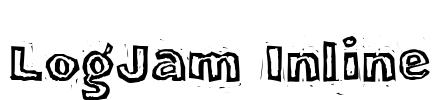 LogJam Inline Font Image