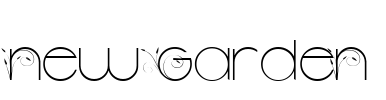 New Garden Font Image