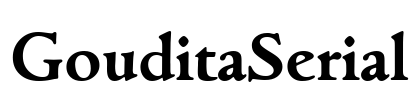 GouditaSerial Font Image