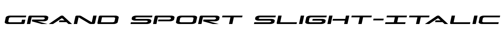 Grand Sport Slight-Italic