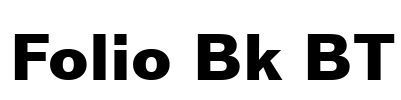 Folio Bk BT Font Image