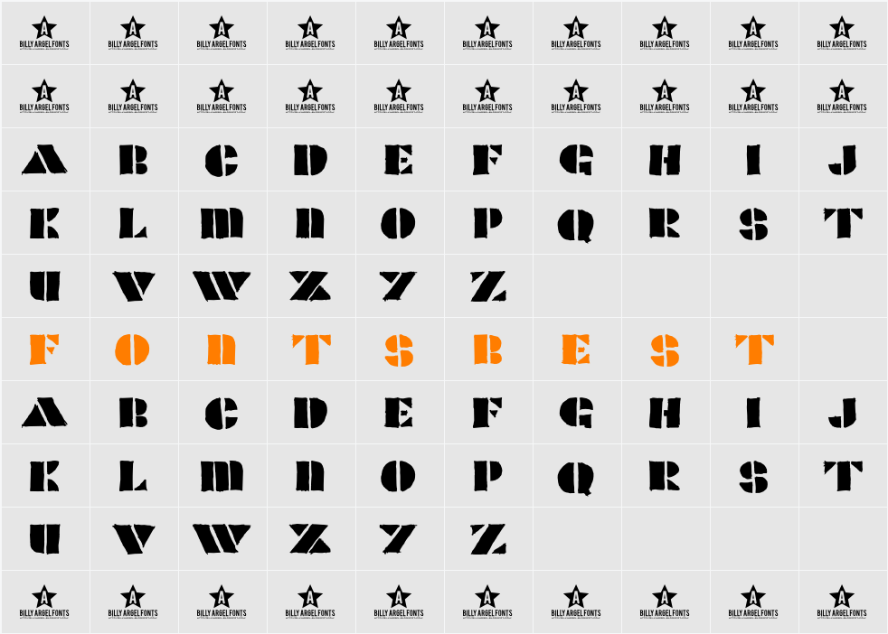POPCORN Character Map