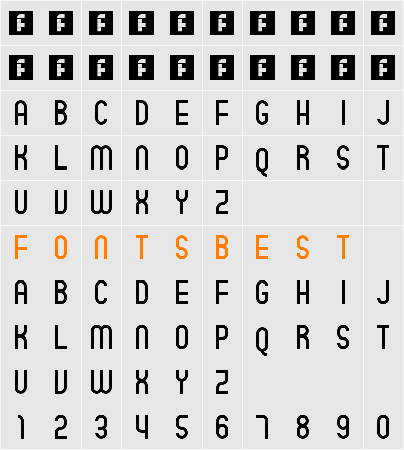 Quatro Character Map