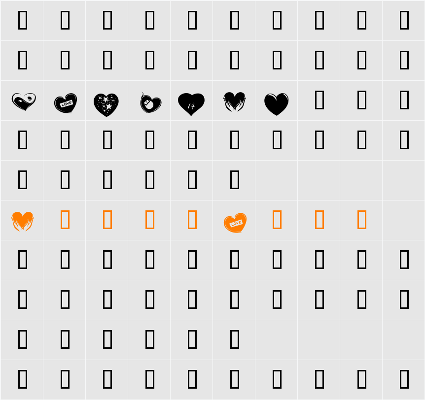 KR Valentines 2006 Six Character Map