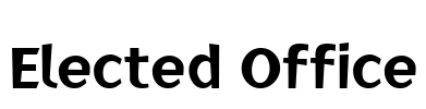 Elected Office Font Image