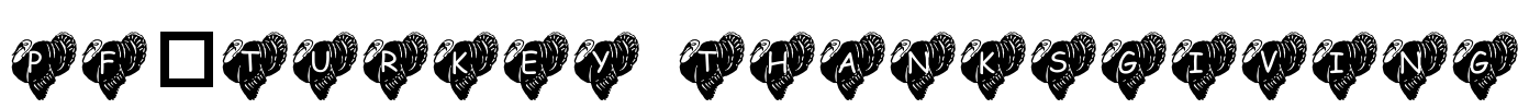 pf_turkey thanksgiving Font Image
