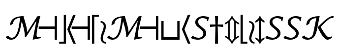 MachadoMathSymbolSSK Font Image