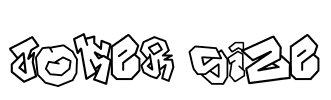 JOKER SIZE Font Image