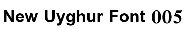 New Uyghur Font 005 Font Image