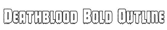 Deathblood Bold Outline